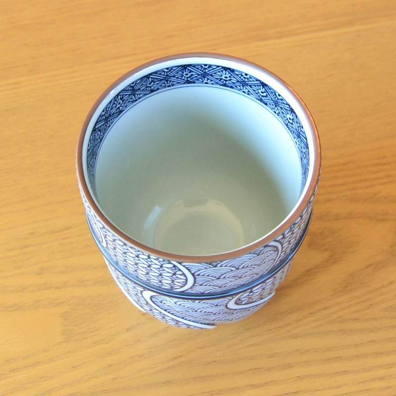 Yunomi Tea Bowl, Extra Large, Large Size, Arita Ware, Hasamiyaki,