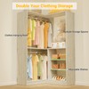 Unikito 36 Inch Corner Closet System, Large Freestanding Closet Organizer