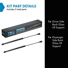TRQ Driver & Passenger Side Back Glass Lift Support Shock Strut Set Compatible with 2011-2013 Jeep Grand Cherokee