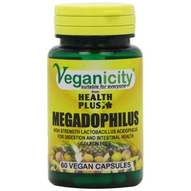 Veganicity VG6428 Megadophilus 1.25 billion Probiotic Acidophilus Supplement - 60 Capsules