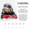 Hestra Army Leather Heli Ski 5-Finger Gloves Children Blue/White