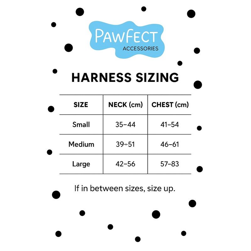 Pawfect! Accessories Adjustable No-Pull Dog Harness - Soft, Breathable Harness