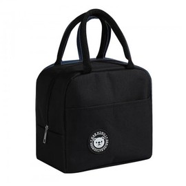 Lunch Bag, Small Cooler Bag, Insulated Cool Bag, Thermal Bag, Foldable Picnic Handbag, Thermal Bag with Insulated Layer, Waterproof Lunch Bag (Black)