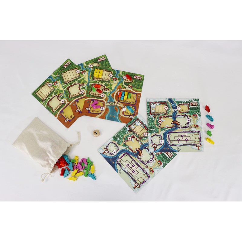 Ghenos Games GHE124 Dinosaurs Draftosaurus, Multi-Colour