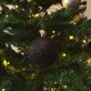 Plastic Christmas Bauble Diameter 8 cm Matt High Gloss Glitter