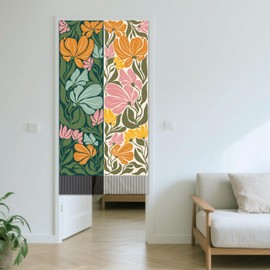 SUPERDANT Matisse Flowers Tapestry Boho Flowers Wall Tapestry Boho Abstract Wall Art Tapestries Walls Blanket 2 Long Tapestries Walls Hanging with Tassel for Living Room Home Decor 51x13in