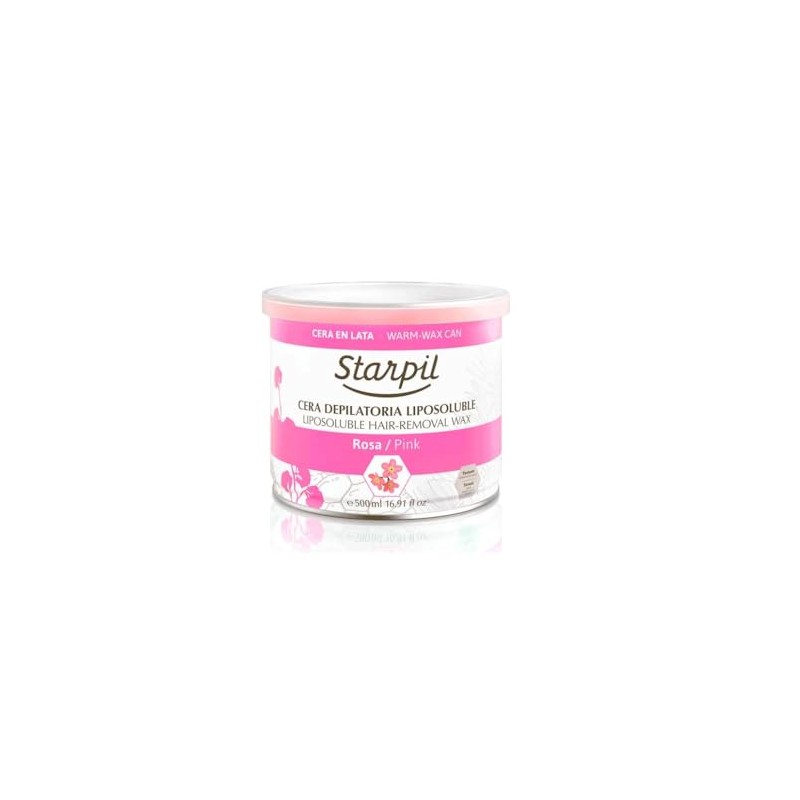 Creamy Pink Soft Starpil Hair Removal Strip Wax Tin 500