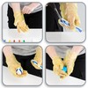 com-four® 25 x Egg Colours Marble Effect - Liquid Egg