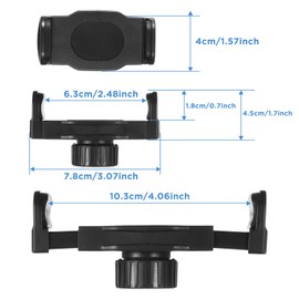 2 Pack Ball Mount Phone Holder Clip 17mm Ball Mount Clip Balls Joint Connector Socket Replacement Rotating Balls Head with Fixed Nut for Car Wireless Charger Cellphone Clamp Selfie Hose Stand Bracket