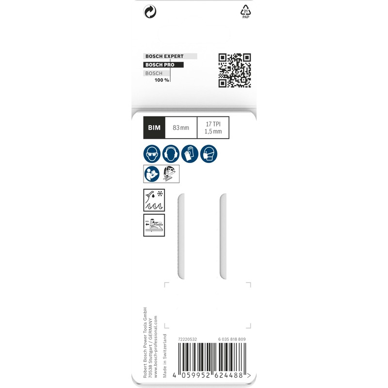 Bosch 2 x Pro Metal Curve T118EOF Jigsaw Blade (for