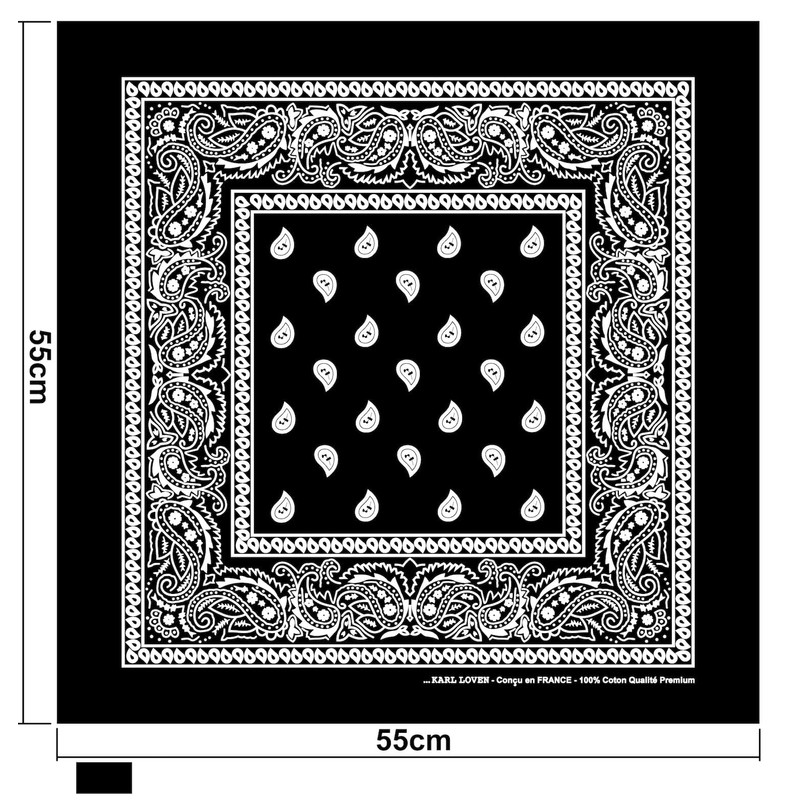 KARL LOVEN Bandanas Pack 100% Cotton Paisley Scarf Head Neck