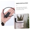 Levemolo 3pcs Wall Mounted Flowerpot Stand Durable Metal Iron Ring