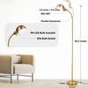 LALISU Dimmable Floor Lamp with Flexible Gooseneck and Rotatable Shade,