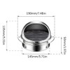 Air Vent Covers for Walls Outside, Stainless Steel Round External
