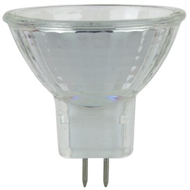 Sunlite 03455 MR11 Halogen Reflector Bulb, 10 Watt, 30° Narrow Flood, 6 Volt, 90 Lumens, 2000 Hour Life Span, Dimmable, GU4 Base, Cover Guard, 3200, ANSI JCR, Ceiling Fixtures, Lanterns