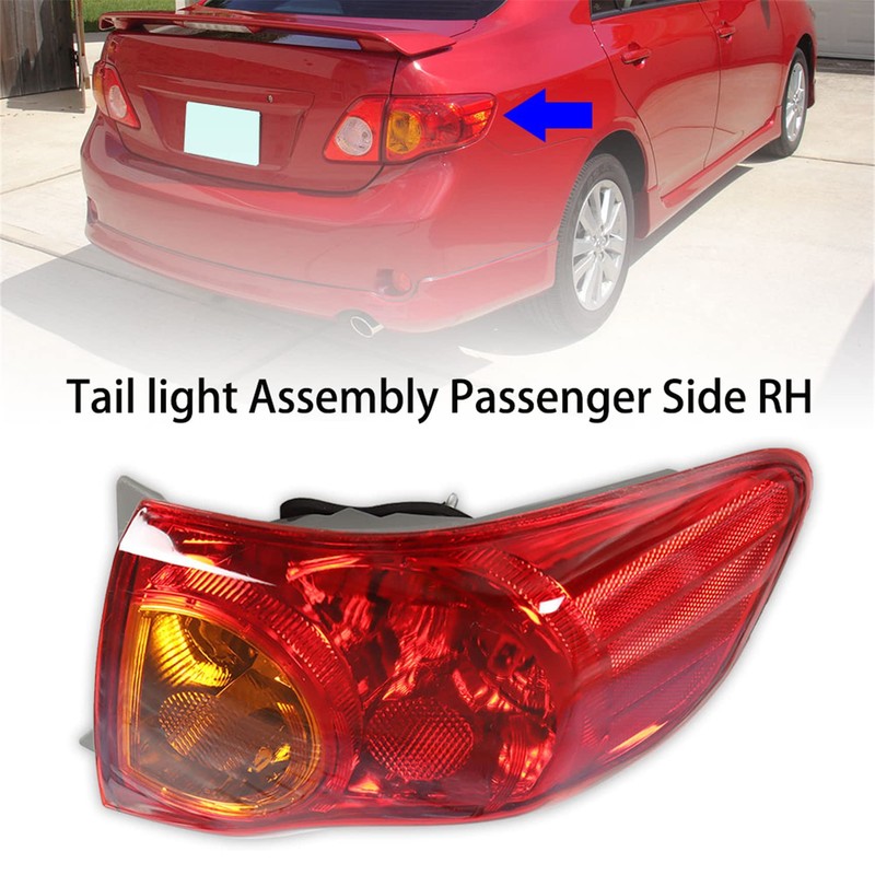 labwork Right Passenger Side RH Tail Light Lamp Assembly Replacement