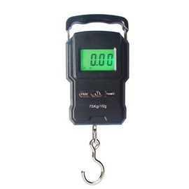YAGSUW Portable Electronic Hook Scale Digital Hanging Bag Luggage Weight Scale Fishing Scale with Measuring Tape 165Lb Black