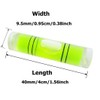YMGBHNKJLS 8 Pieces Mini Cylindrical Level Small Horizontal Bubble Levels