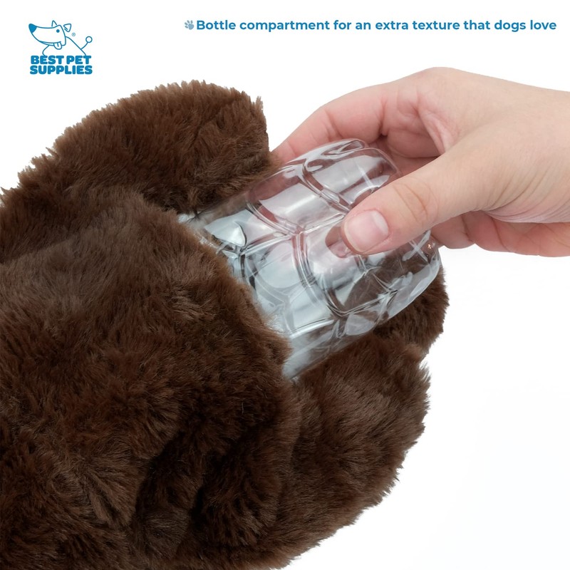Best Pet Supplies 2-in-1 Stuffless Squeaky Dog Toys with Soft,