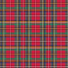 JILLSON & ROBERTS Bulk Gift Wrapping Paper, Tartan, 1/4 Ream 208' x 30"