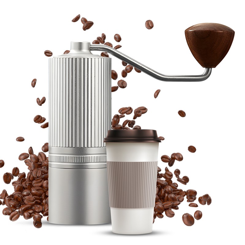 Manual Coffee Grinder - Stepless Adjustable Settings Portable Hand Coffee