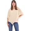 Malito Women's Chiffon Blouse - Concealing Bat Shirt - Asymmetric