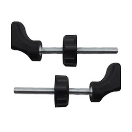 Baby Gate Guru M8 (8mm) Quarter Round Spindle Rod Adapter 2 Pack for Pressure Mounted Baby and Pet Safety Gates (8mm, Black)
