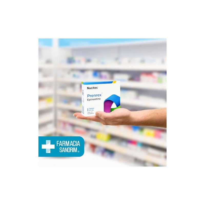 Prenrex Epinastina 20 mg: Alivio Efectivo para Alergias - Pack