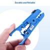 Cable Matters 2-Pack Wire Strippers/Cable Stripper in Blue, 8-16 AWG,