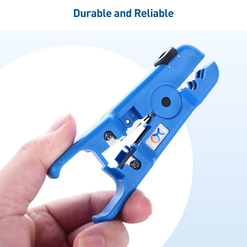 Cable Matters 2-Pack Wire Strippers/Cable Stripper in Blue, 8-16 AWG,