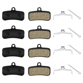 4 Pairs Semi Resin Half Metal Bicycle Disc Brake Pads for D03S D02S Saint BR-M810 M820 Zee M640 XTR-M9120, Deore XT BR-M8020, Tektro HD M745 735 725 750 TRP