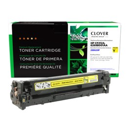 Clover Remanufactured Toner Cartridge Replacement for HP CF212A (HP 131A) | Yellow