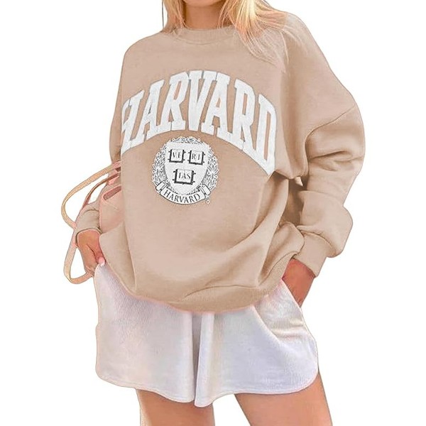 HIZIPOP Womens Graphic Sweatshirts Oversize Crewneck Sweatshirt Long Sleeve Drop