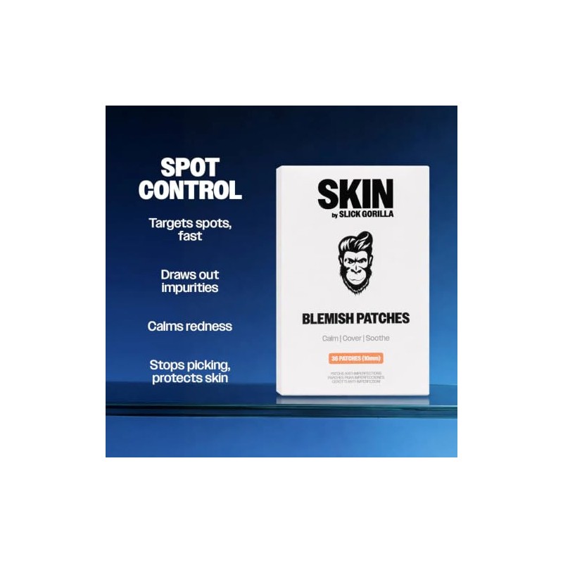 Parches para granos Slick Gorilla para hombres y adolescentes, 36