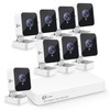 XVIM 8CH Wired Security Camera System with 64G SD Card,