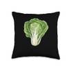 Napa Cabbage Bauhaus Throw Pillow