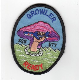 USS Growler SSG 577 - 3 Inch Crest BC Patch Cat No c5218