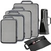 Eono Compression Packing Cubes, Luggage Organiser Set, Extensible Suitcase Organiser,
