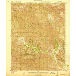 California Maps - 1919 Juniperorra, CA - USGS Historical Topographic Wall Art : 20in x 24in