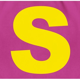 Shirtracer - Gym Bag Backpack - Carnival & Fancy Dress - Bags - Costume Letter S Chipmunk Simon I Carnival Group Costume Chipmunk, 06 Fuchsia