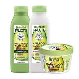 Kit Garnier Fructis Hair Food Aguacate Rutina Completa para Cabello Seco Shampoo 300ml  Acondicionador 300ml  Mascarilla 350ml, Nutrición Profunda 1  