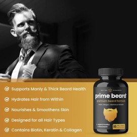 Vitaminas Para Barba Nutrachamps Prime | Vello Facial Varoni