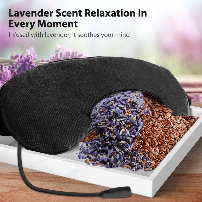Ezona Heated Eye Mask, Warm Eye Compress Mask, USB Electric