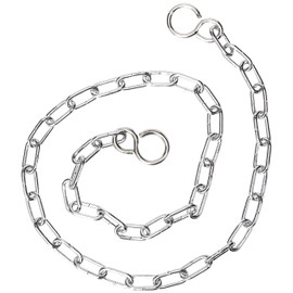 Merriway BH02253 Link Type Bath Chain with S Hook, 450mm (18 inch) - Chrome Plated