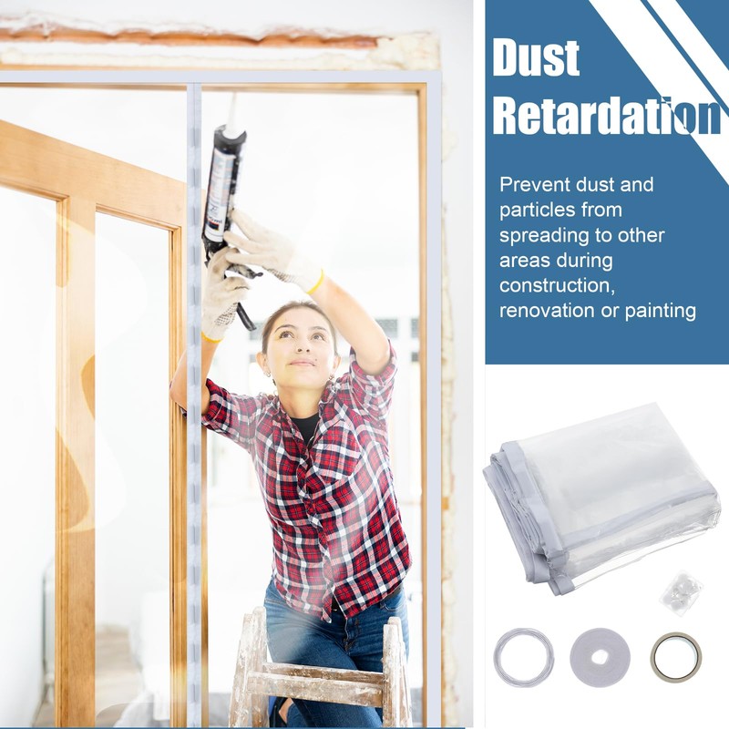 Preboun 3 Sets Dust Barrier Magnetic Dust Barrier Door Kit