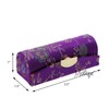 Motique Accessories Purple Lipstick Case with Brocade Design