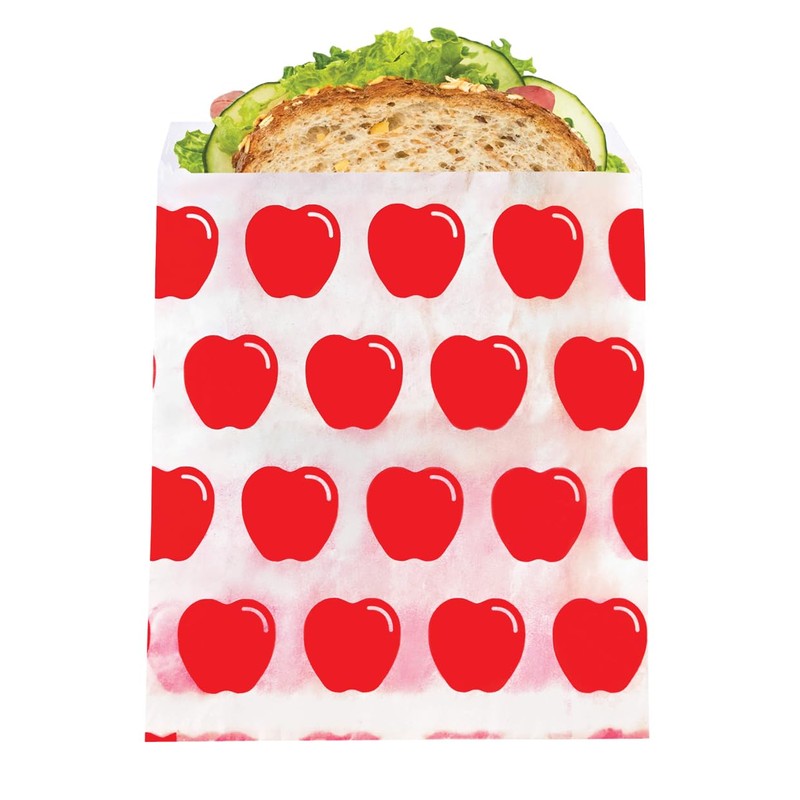 Lunchskins Paper Sandwich Bags - Sealable, Recyclable & Grease-Resistant -
