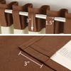 DUALIFE 120 Inch Extra Long Linen Rust Curtains Floor to