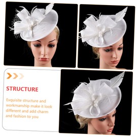 DOITOOL 1pc Unique Veil Flower Headband for Women Elegant Party Headwear Hair Accessory Chic Floral Design for Special Occasions for Friends