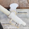 JINHAN Patio Umbrella Clamp - Steel Umbrella Holder for Deck